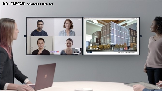 直指TNT 50.5寸4K屏 微软Surface Hub 2发布