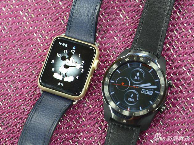 和Applewatch42毫米表盘对比