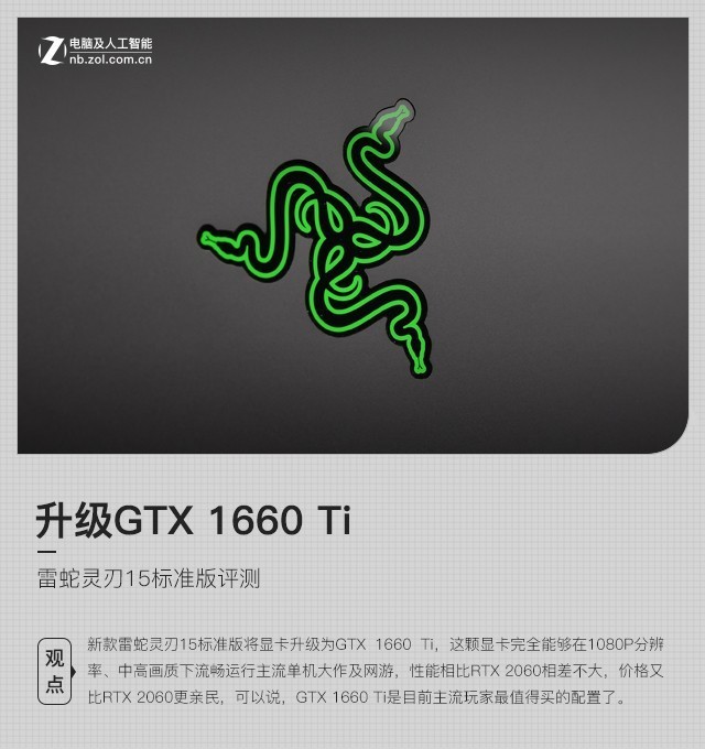 升级GTX 1660 Ti 雷蛇灵刃15标准版评测